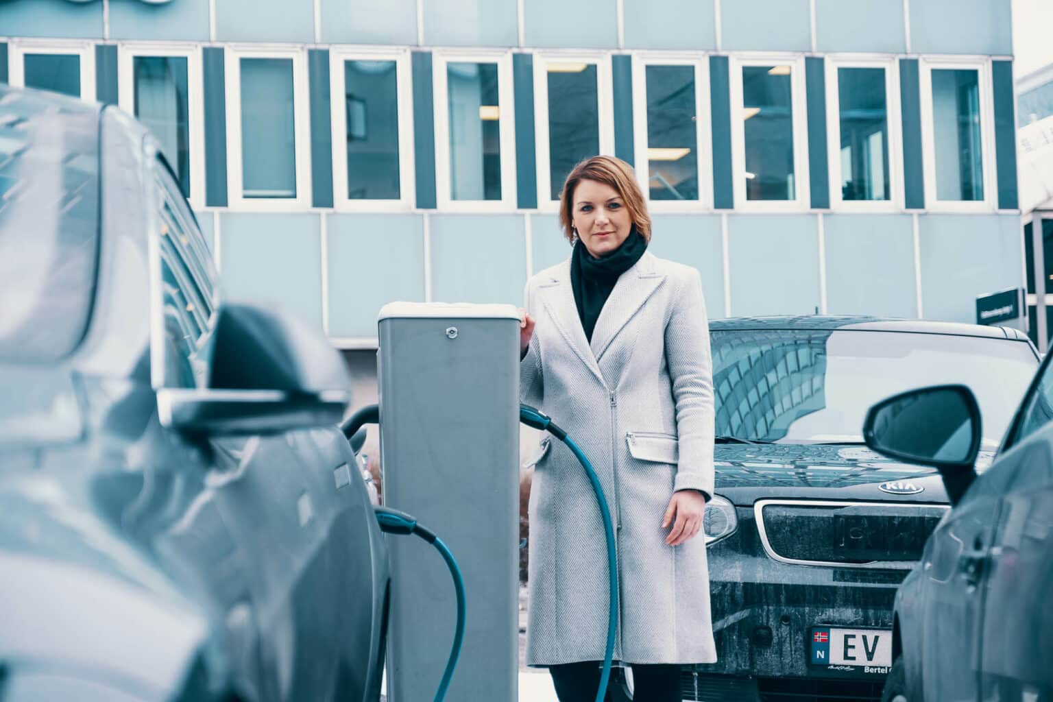 Christina Bu of the Norwegian EV association says expansion of charging infrastructure across the country has helped drive the increase in EV numbers
