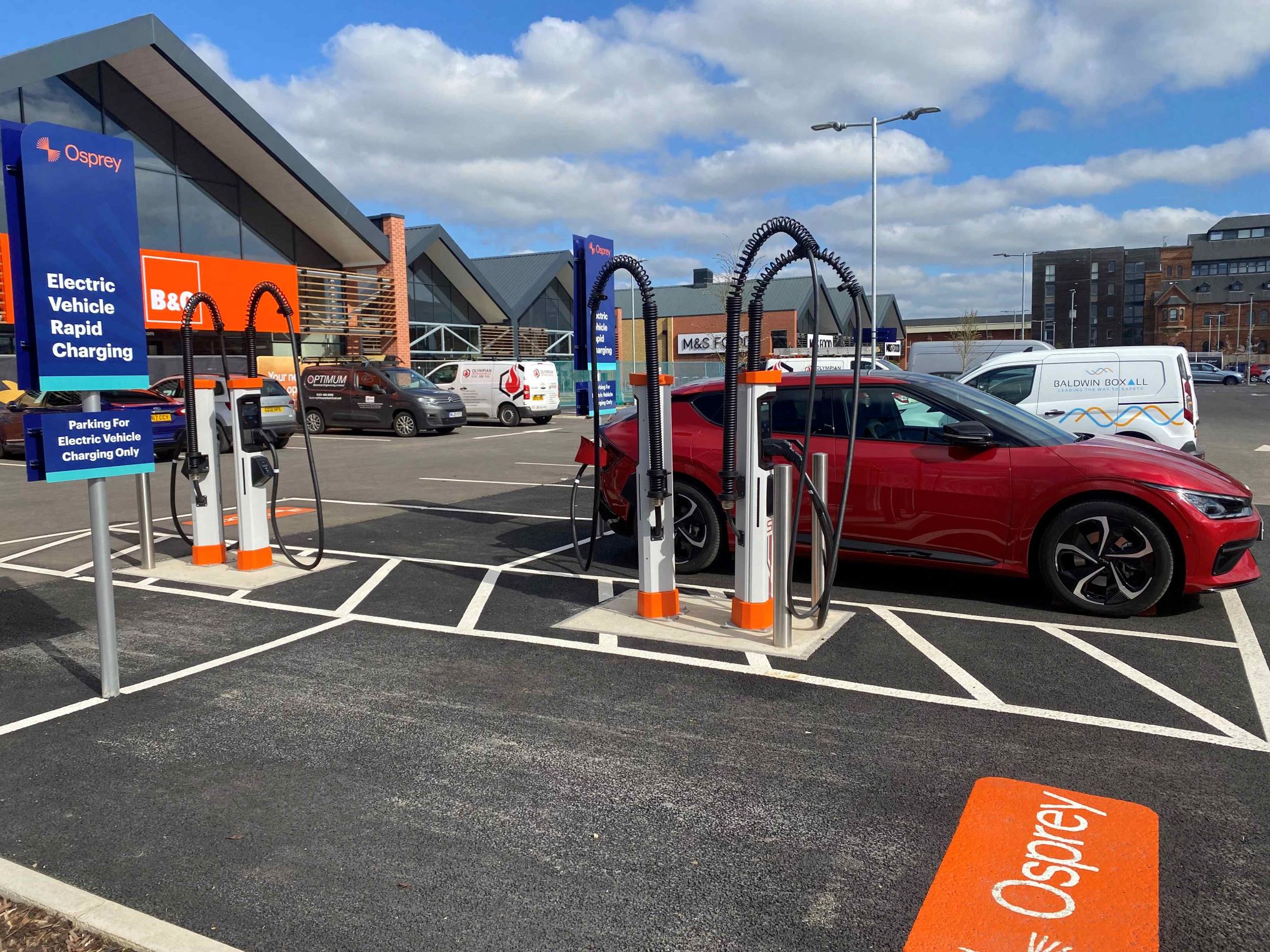 Osprey's chargers are designed to provide reliable, easy to use, open-access EV charging for all Osprey's chargers are designed to provide reliable, easy to use, open-access EV charging for all