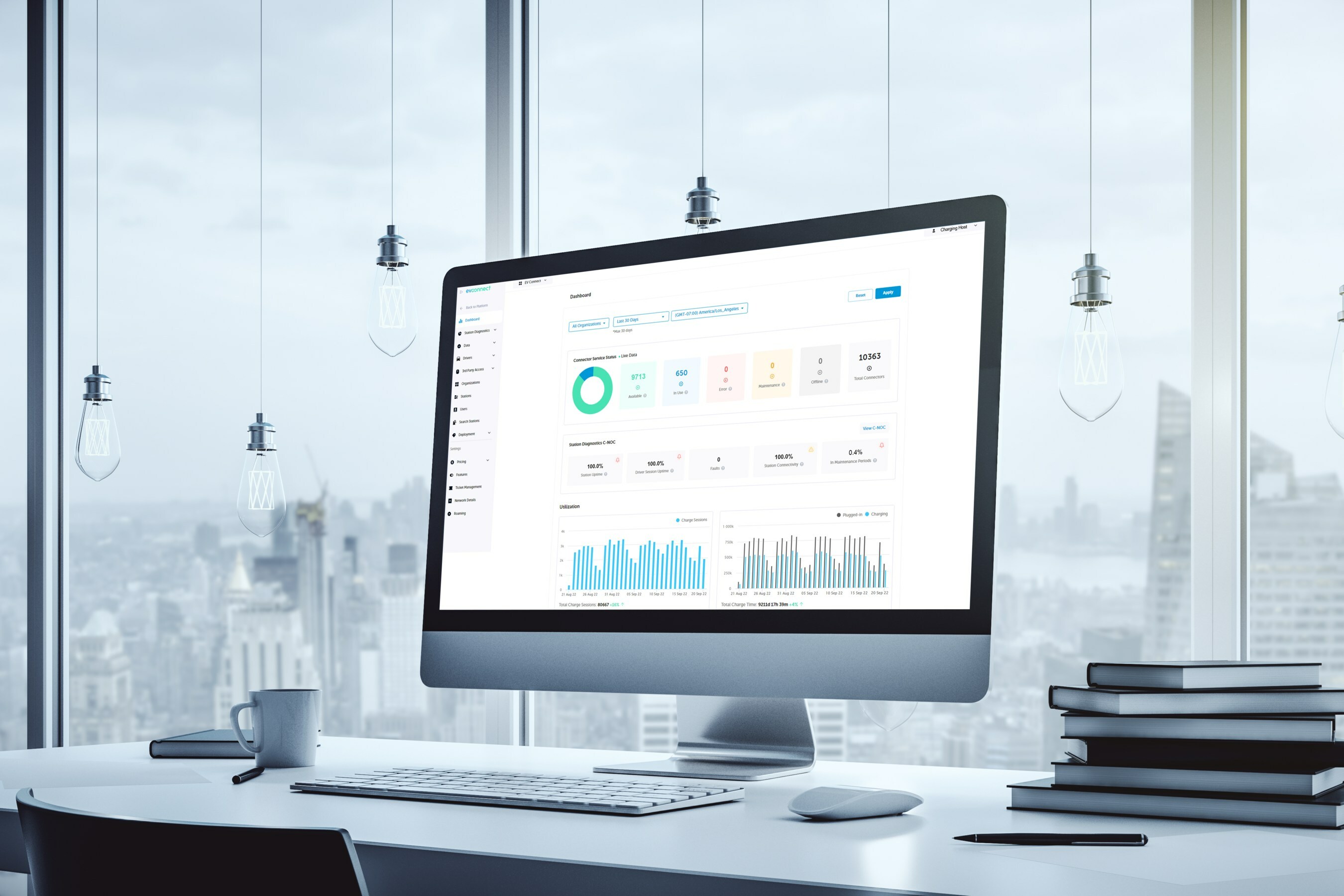 The EV Connect Service Platform is designed for EV charging businesses to scale quickly with revenue optimisation tools, advanced charger management, network software, and premium driver support. Photo: EV Connect
