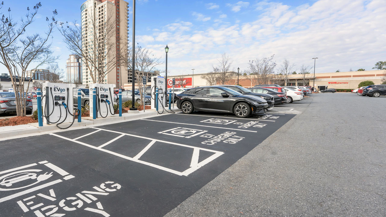 An EVgo fast charging station in Atlanta, GA. Photo: EVgo An EVgo fast charging station in Atlanta, GA. Photo: EVgo