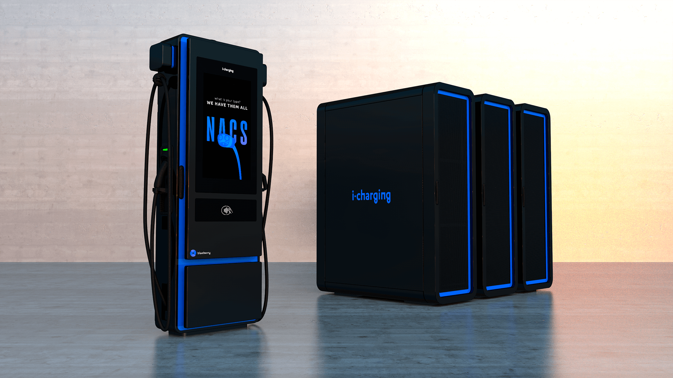 The Blueberry charging solutions stand out as a versatile offering for the North American market. Photo: i-Charging The Blueberry charging solutions stand out as a versatile offering for the North American market. Photo: i-Charging