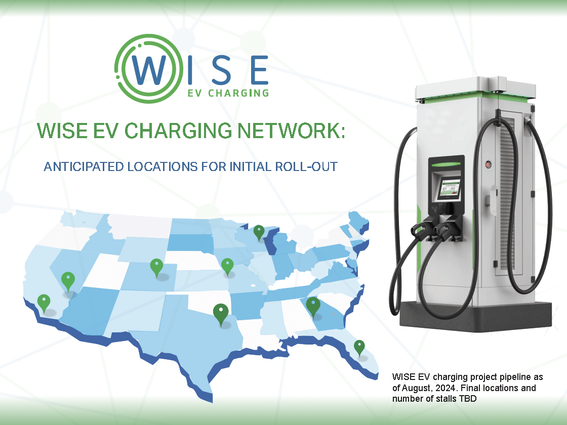 Nuvve and Wise EV have partnered to create convenient public EV charging station infrastructure in select markets across the US. Image: Wise EV Nuvve and Wise EV have partnered to create convenient public EV charging station infrastructure in select markets across the US. Image: Wise EV