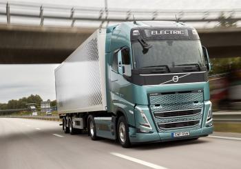 Volvo’s FH Electric heavy-duty truck can cover up to 500km during a normal workday if a top-up charge is added, for example during the lunch break 