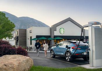 The partnership plans to install up to 60 DC fast chargers at 15 Starbucks locations along a 1,350 mile route between the Colorado front range and the Starbucks Support Center in Seattle