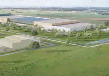 A rendering of Verkor’s new gigafactory