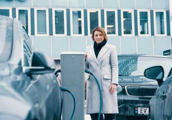 Christina Bu of the Norwegian EV association says expansion of charging infrastructure across the country has helped drive the increase in EV numbers