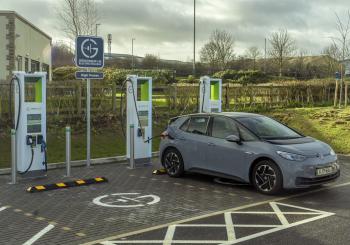 Eight high power chargers have been installed at the location
