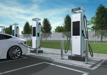 A rendering of SK Signet's new V2 ultra-fast charger