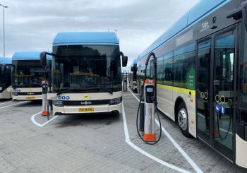 Kempower has supplied over 100 of its Kempower Satellite chargers at the bus depot in Aalborg, Denmark