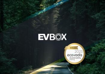 The EVBox gold medal rating was in recognition of its sustainability actions