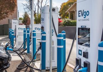 The EVgo fast-charging station in Castro Valley, CA