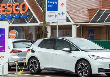 Tesco says it has the largest retail EV charging network in the UK. Image: Tesco