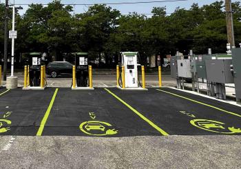Blink’s new innovative battery energy storage unit will lead to reduction in demand charges and energy costs for electric vehicle drivers and hosts. Photo: Blink Charging