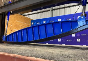 The APT rocker will help researchers to test future roads, as well as their resilience to environmental conditions. Photo: Downer NZ