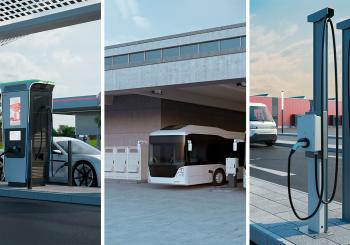 ABB E-mobility has launched products spanning public and fleet charging needs in a wide range of power options, including the Terra 360, HVC360 and Terra AC Wallbox 40/80A
