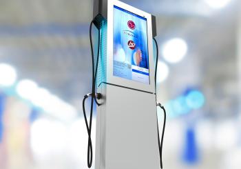 ChargeCast will help remove the complexities of integrating and managing chargers equipped with advertising displays. Photo: EV Range