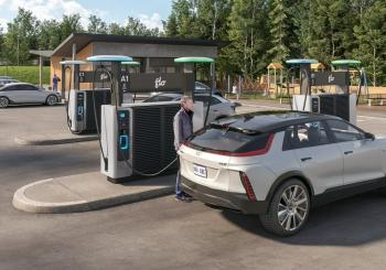 Flo’s Ultra-fast charger can charge most EVs to 80% in 15 minutes and is built to meet both NEVI and Buy America Act requirements. Photo: CNW Group/Flo