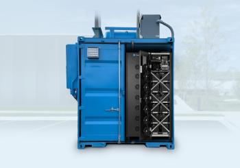 ZincFive’s battery cabinet-based building block uniquely offers immediate high-power performance of up to 10C continuous discharge with no risk of thermal runaway. Photo: Business Wire