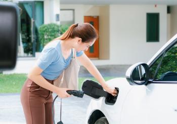 Only 43% of women said that they would feel safe using public chargers. Image: © BiancoBlue-Dreamstime