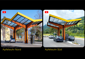 The stations Apfelwuhr Nord and Apfelwuhr Süd are part of a total of 20 new stations to be built as part of 2019 tender win in Switzerland. Image: Fastned