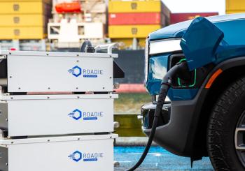 The Charge Me EV400 is equipped with a 13kW output, enabling operators to provide on-the-spot charging for most EVs stranded in North America. Photo: Charge Me