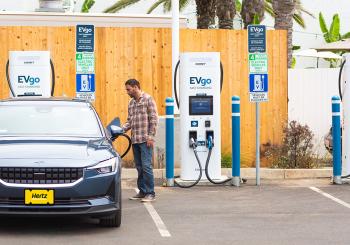 A new promotion helps new EVgo customers unlock access to the company’s network of high-power fast chargers. Photo: Evgo