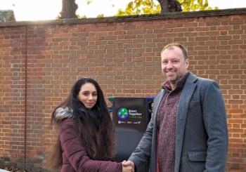 Brent Councillor Krupa Sheth, with Zest CEO, Robin Heap. Photo: Zest