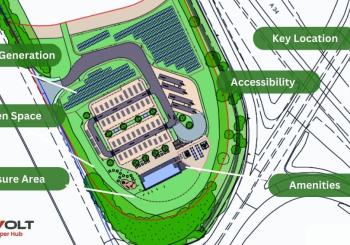 The planned InstaVolt Super Hub in Winchester. Graphic: InstaVolt