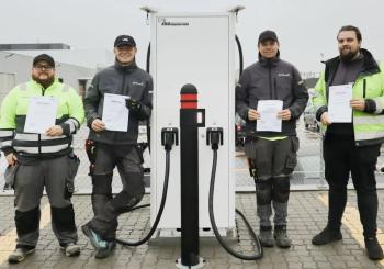 In preparation for the partnership, these experts from GodEnergi underwent training and were certified by Ekoenergetyka Training Centre in Poland. Photo: Ekoenergetyka