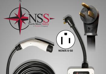 The USA-made LineGard EVSE2 incorporates North Shore Safety’s GFCI (ground fault circuit interrupter) Class C industrial level GFCI protection technology. Photo: North Shore Safety