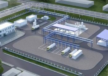 The Air Liquide hydrogen filling center will support China's aim to deploy 50,000 hydrogen fuel cell vehicles (HFCVs) by 2025. Image: Air Liquide