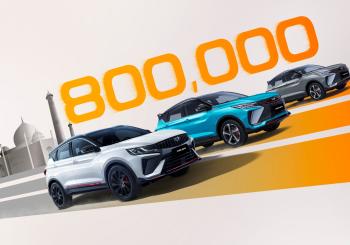 Pictured, the Geely Coolray, also known as Binyue in China, is one of the top products sold by Geely Auto. Since its model release in 2018, 800,000 units have been sold in over 40 countries worldwide