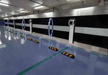 The all-new eNext Park T Two is a cost-effective three-phase double socket charger designed specifically for car parks. Photo: Circontrol