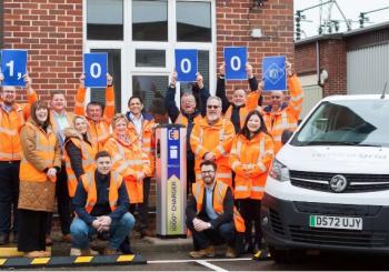 More than 100 sites have now seen chargers installed as National Grid seeks to transform Britain’s energy system and deliver on its commitments around net zero. Photo: ElectrAssure