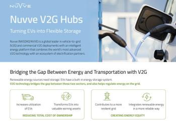 Nuvve has released this infographic on its new V2G hubs that turn EVs into flexible storage. Illustration: Nuvve