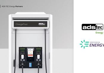 With ChargePost, Greenman Energy is bringing ultra-fast charging to supermarket parking lots. Image: Ads-Tec Energy