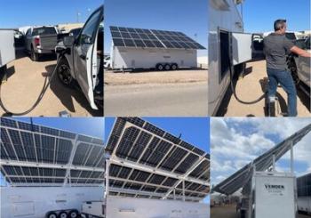 Photo grid of Installed EV Oasis in New Mexico and Arizona. Photo: Verdek