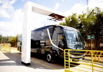 The technology will be validated and improved during this real operation at CBMM, where the vehicle will run on a daily basis along a fixed route. Photo: Volkswagen Truck & Bus