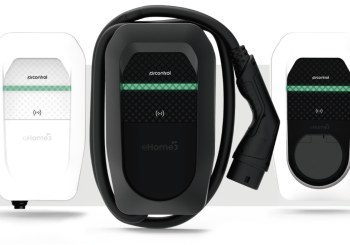 The new eHome 5 charger provides photovoltaic integration, an App to manage the charging session, and a customisable aesthetic, maintaining the eHome’s essence. Photo: Circontrol