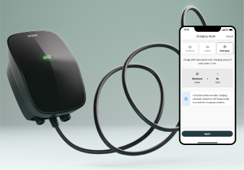 EVBox Livo 2 is a new charging station for residential EV charging, specifically for EV drivers looking to charge with their own solar electricity. Photo: EVBox