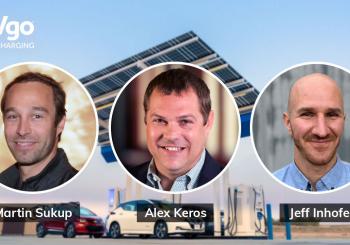 Martin Sukup, Jeff Inhofer and Alex Keros will accelerate EVgo’s efforts to develop next generation charging architecture. Photo: EVgo
