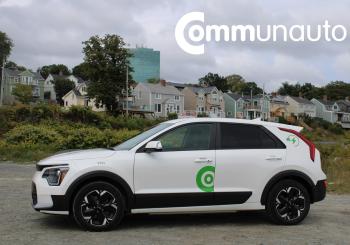 The new electric Communauto in Halifax. Photo:  Communauto